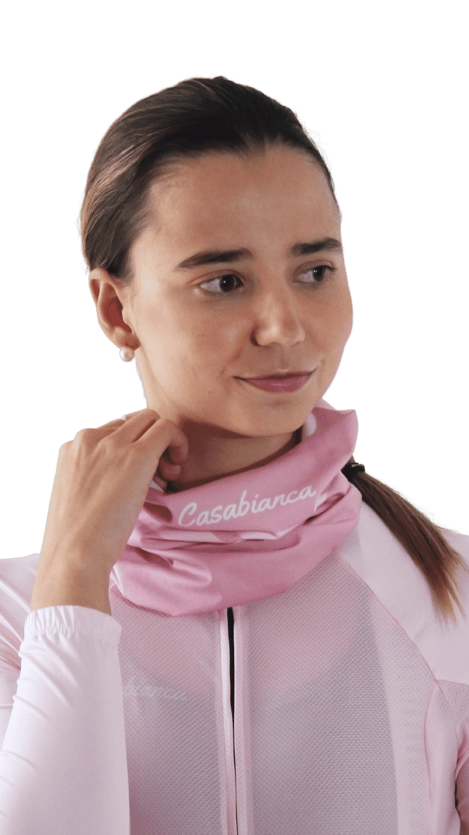 The Bubblegum Pink Buff | Casabianca Cycling Apparel