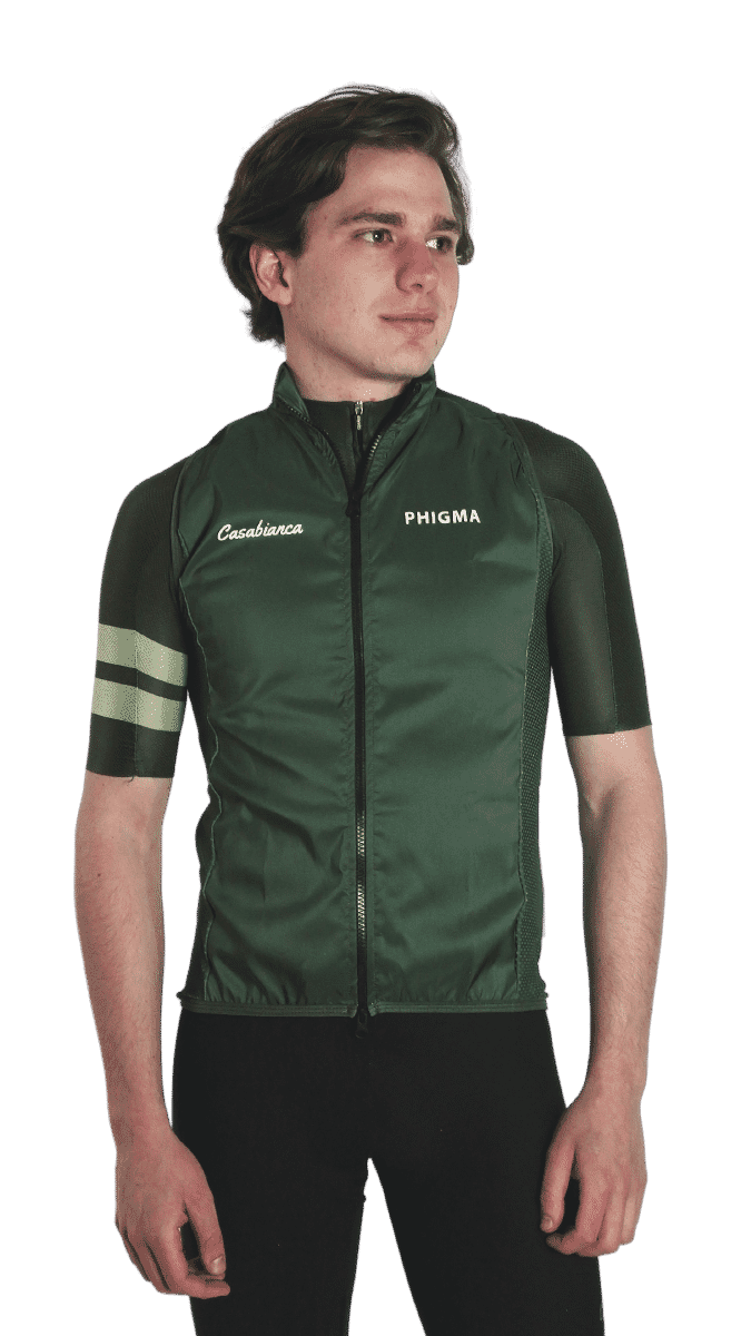 Men's Aero Olive Vest | Casabianca Cycling Apparel
