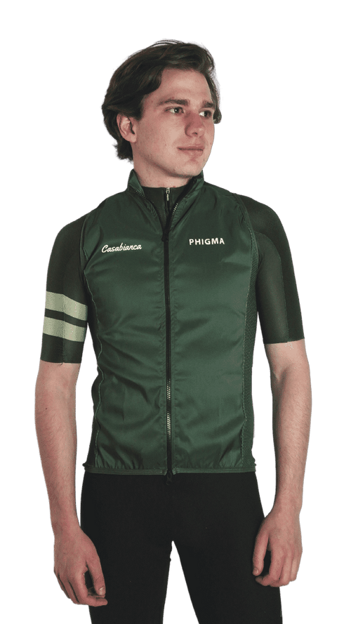 Men's Aero Olive Vest | Casabianca Cycling Apparel