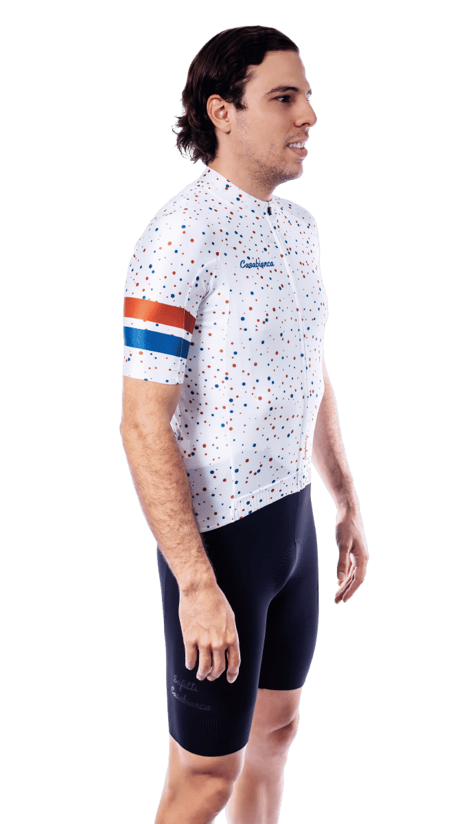 Men's White Polkas Jersey