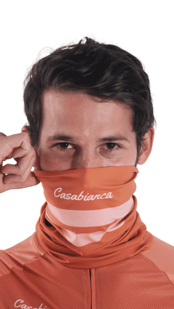 The Moroccan Orange Buff | Casabianca Cycling Apparel