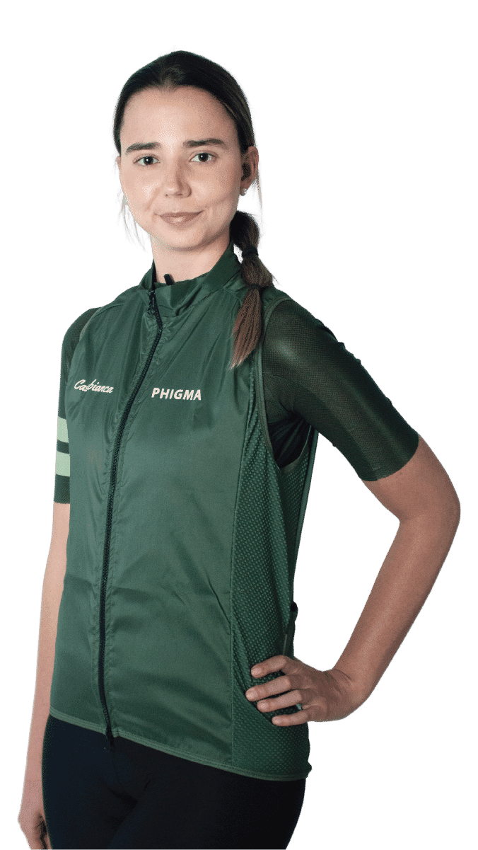 Women's Aero Olive Vest | Casabianca Cycling Apparel