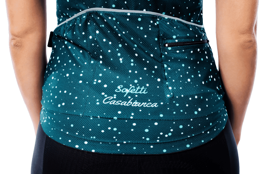 Women's Green Polkas Jersey