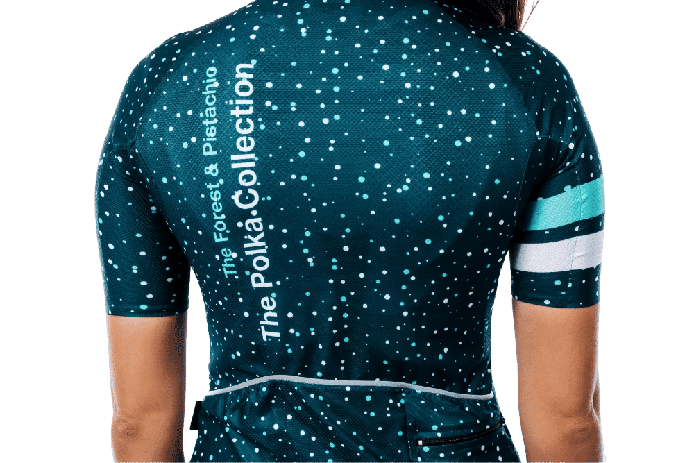 Women's Green Polkas Jersey