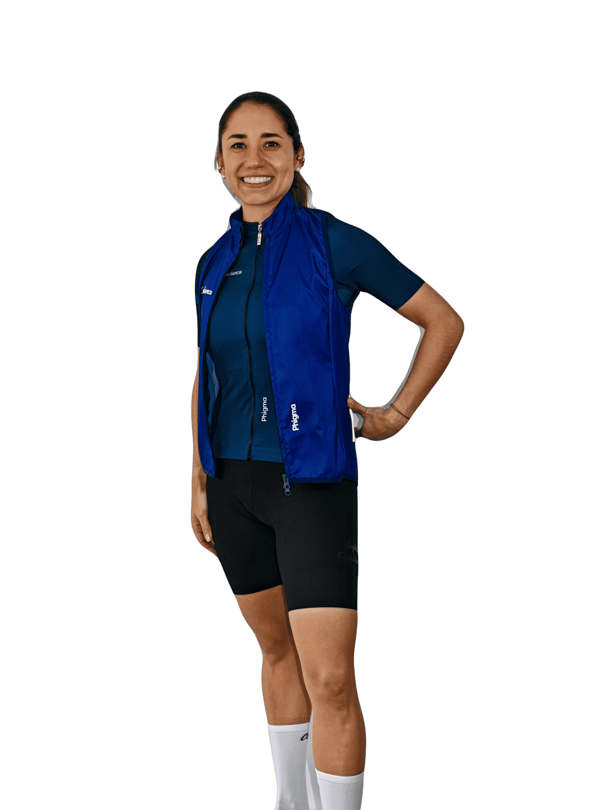 Women's Deep Blue Vest | Casabianca Cycling Apparel