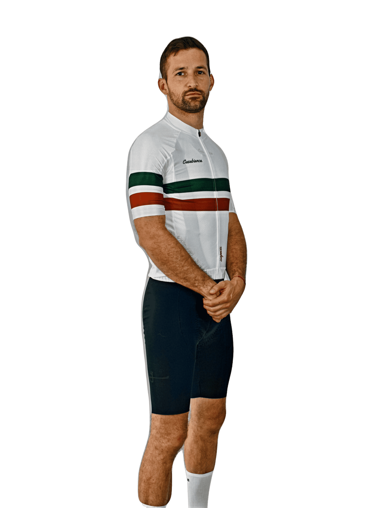 Men's Olive & Leather Stripes | Casabianca Cycling Apparel