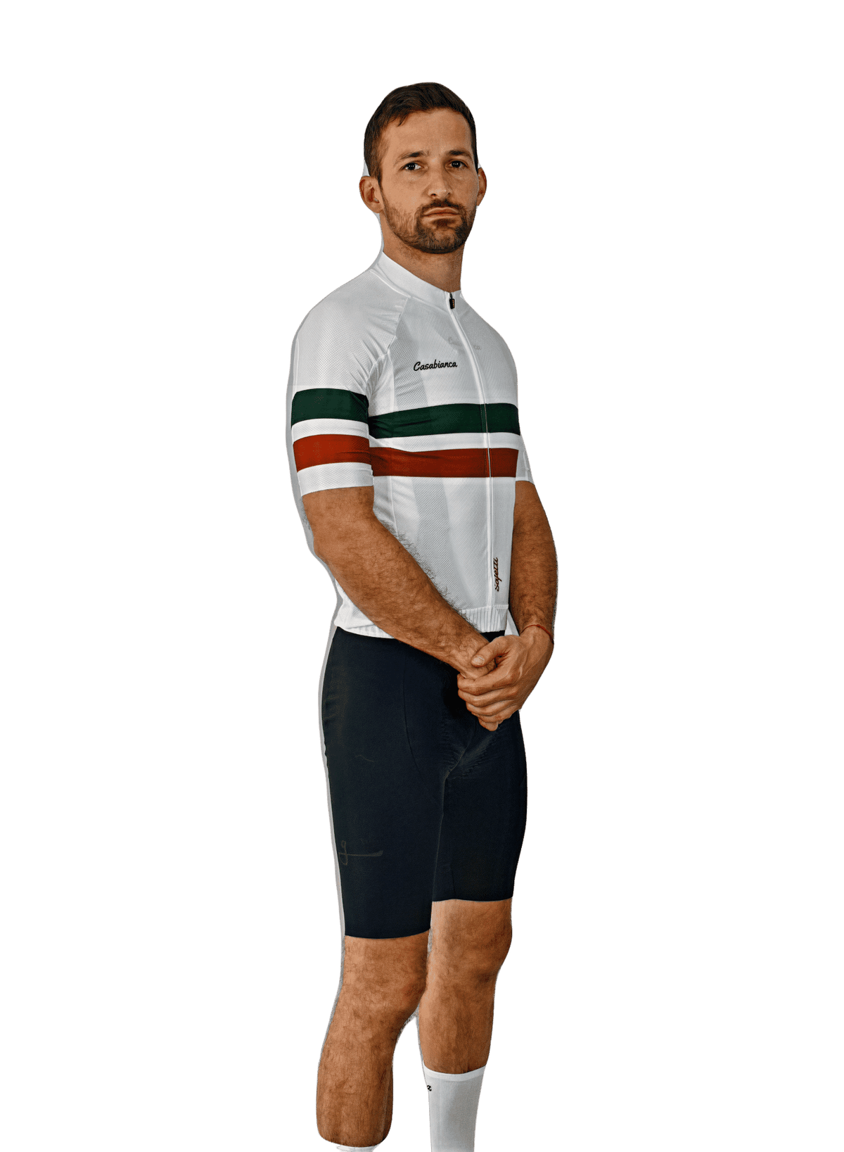 Men's Olive & Leather Stripes | Casabianca Cycling Apparel
