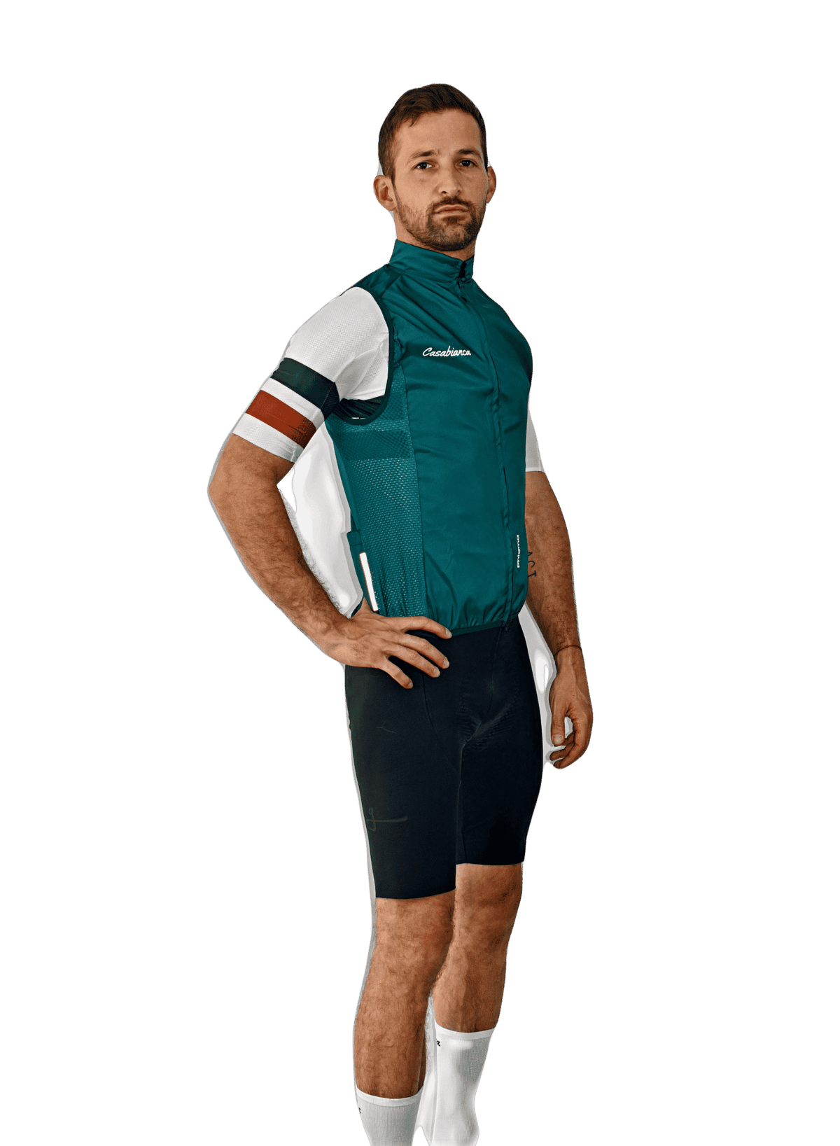 Men's Olive Leather Vest | Casabianca Cycling Apparel