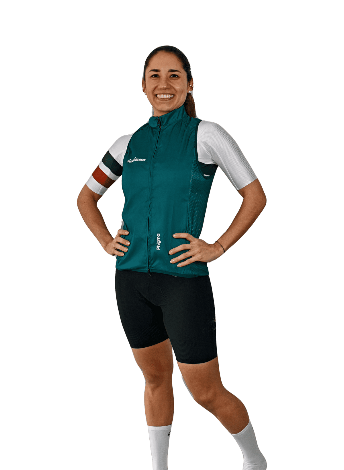 Women's Olive Leather Vest | Casabianca Cycling Apparel