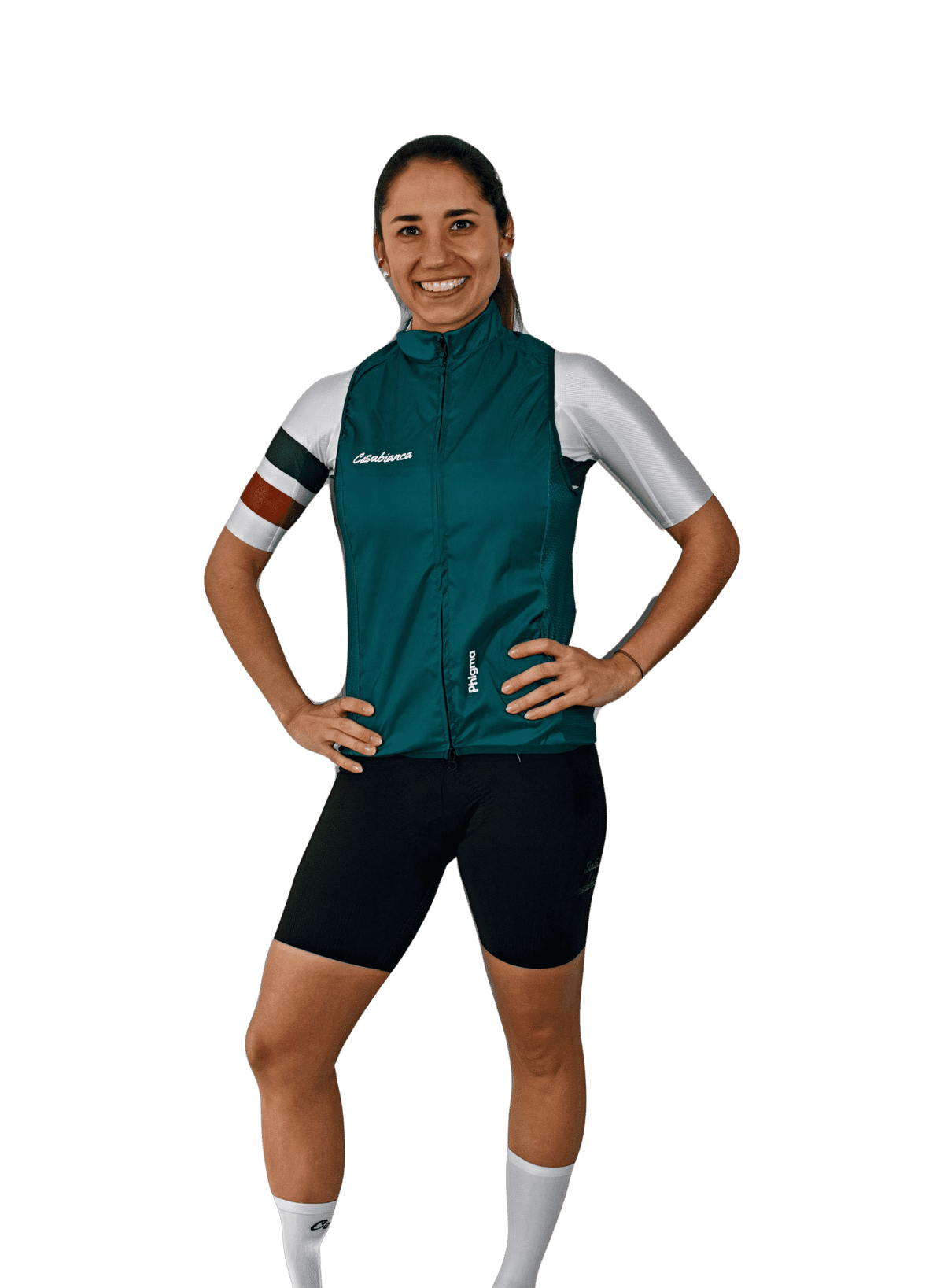 Women's Olive Leather Vest | Casabianca Cycling Apparel