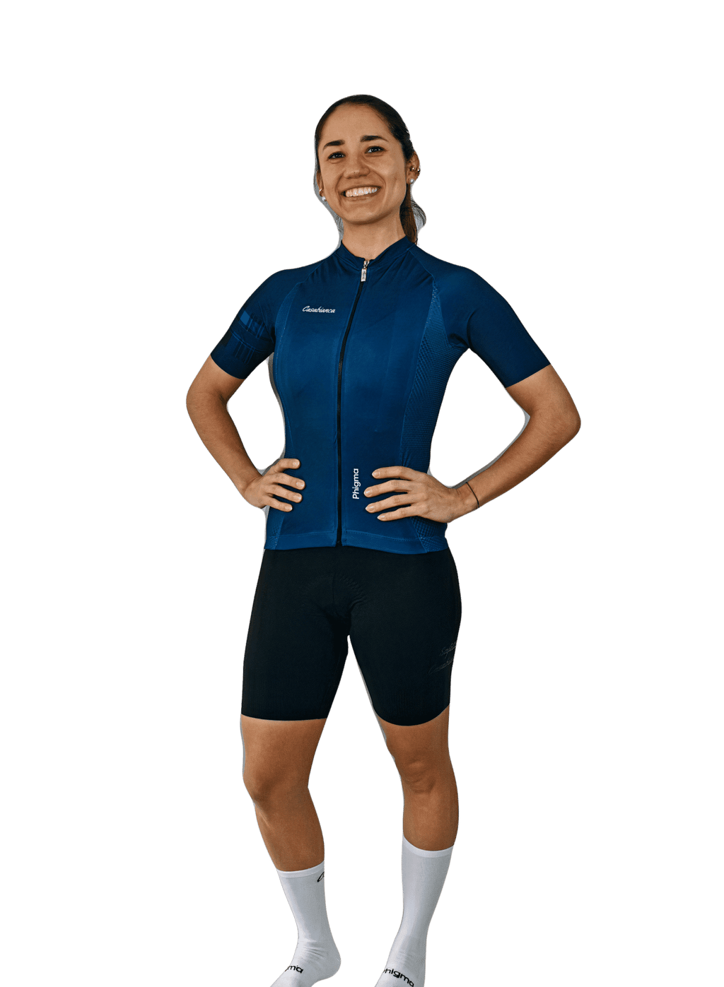 Women's Blue Plead Jersey | Casabianca Cycling Apparel
