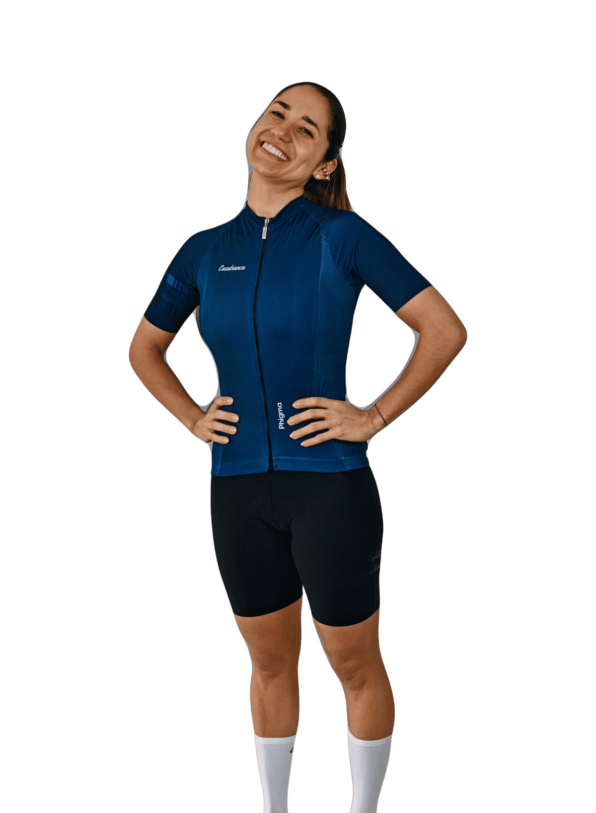 Women's Blue Plead Jersey | Casabianca Cycling Apparel